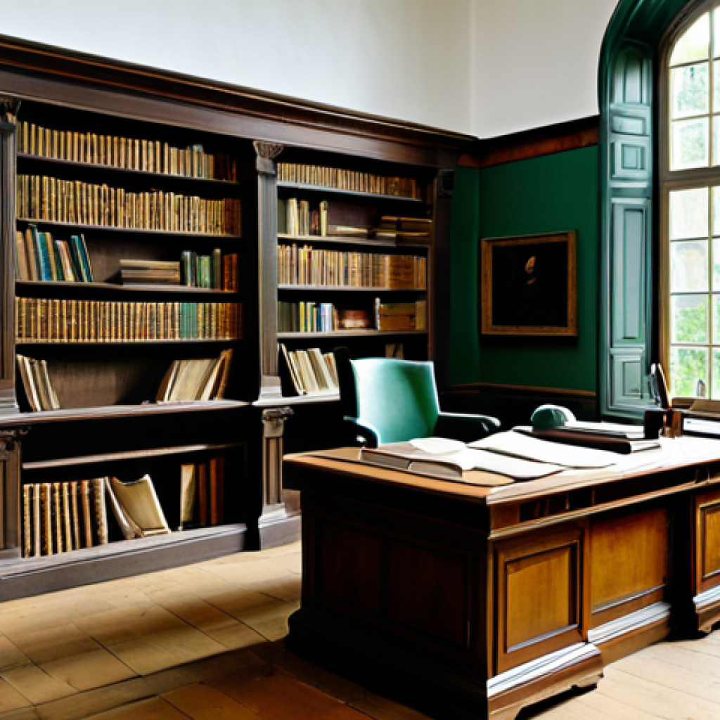 Goethe's Study**

"A well-lit study with a large wooden desk covered in books and papers, quill pen and inkwell visible, a window overlooking a lush garden, representing Goethe's workspace; bookshelves lining the walls, creating a scholarly atmosphere. The scene evokes a sense of deep thought and creativity, professional setting, appropriate content, safe for work, fully clothed, professional, perfect anatomy, correct proportions, natural pose, well-formed hands, proper finger count, natural body proportions, high quality."

**
