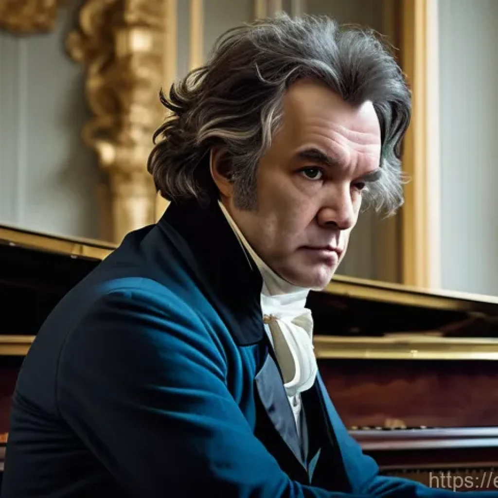 베토벤 음악 업적 - The Silent Symphony: Beethoven's Inner World of Composition**

A dramatic, painterly portrait of Lud...